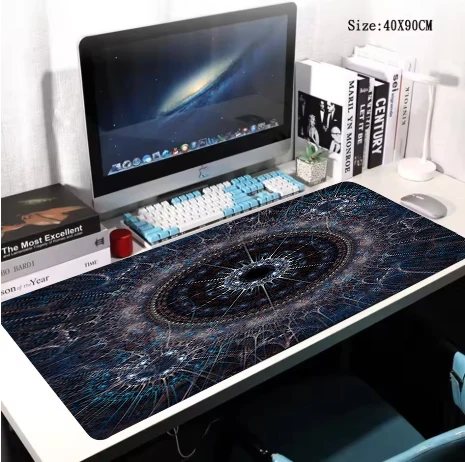 

Black and gray series mouse pad Rubber non-slip bottom Edge locking process Durable and easy to clean