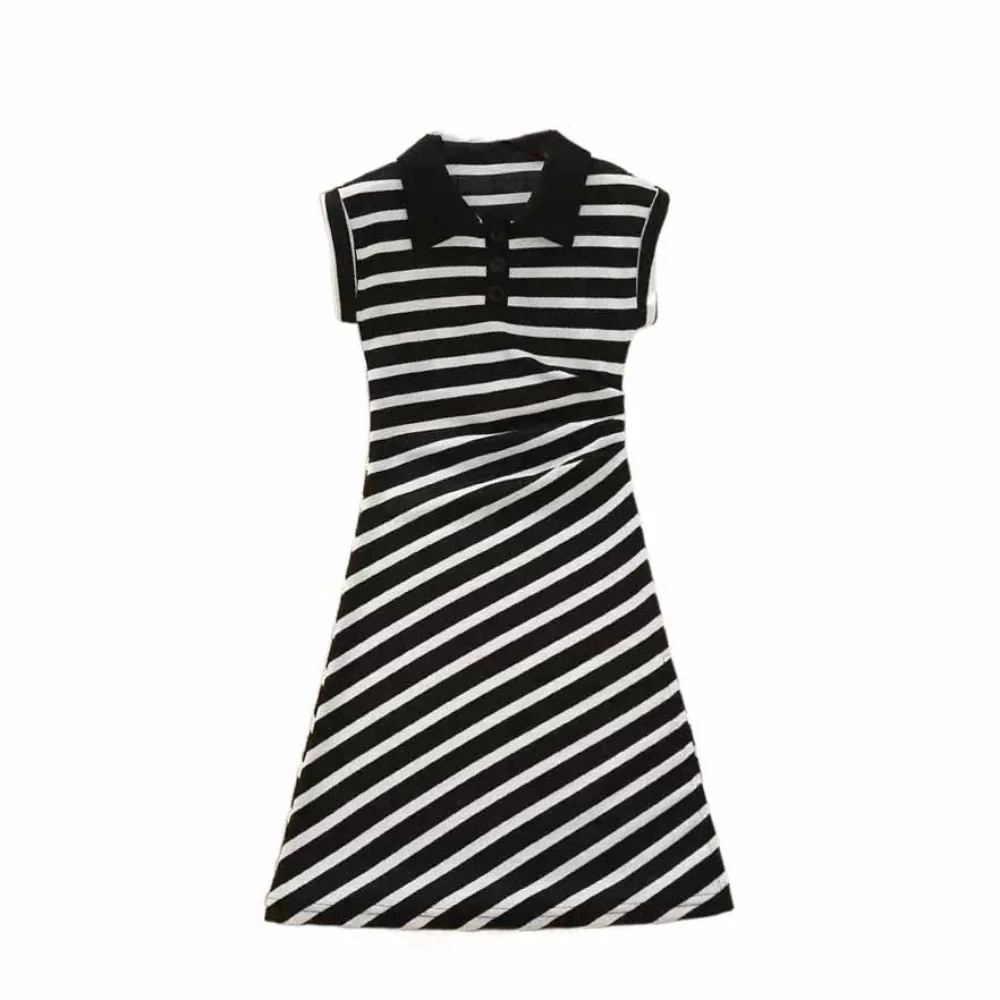 

Princess Children Stripe Long Dress Skirt Teenagers Summer Kids Dresses Party Short Sleeve Girls Stripe Dress Beach Vacation