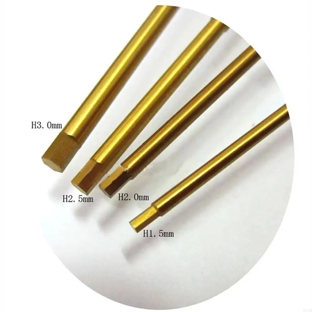 1Pcs 100mm Long Handle Hex Screwdriver Tool High Speed Steel Hexagonal Tip Hex Ball Tip Screwdriver