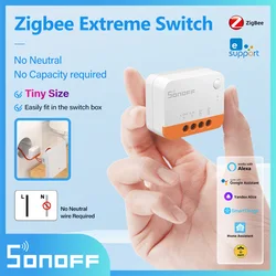 SONOFF ZBMINI-L2 Extreme Zigbee Switch No Neutral Wire Smart Single Live Electrical Switches Work With Mqtt Alexa HA Smartthings