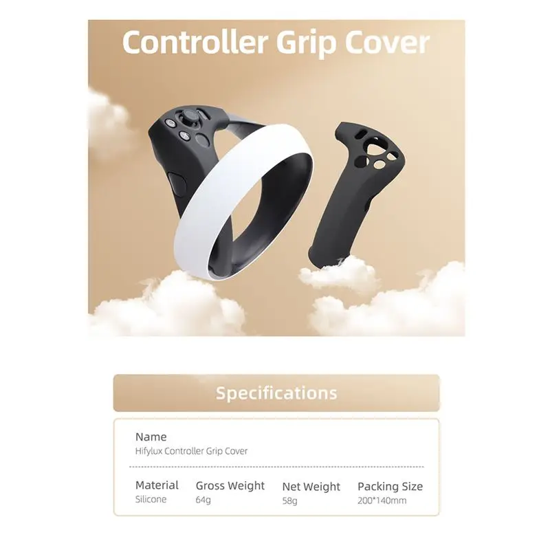 Hifylux غطاء مقبض تحكم لبلاي ستيشن VR2 غطاء من السيليكون مقبض قبضة واقية الأكمام غطاء ل PS VR2 جزء-ABPS #4