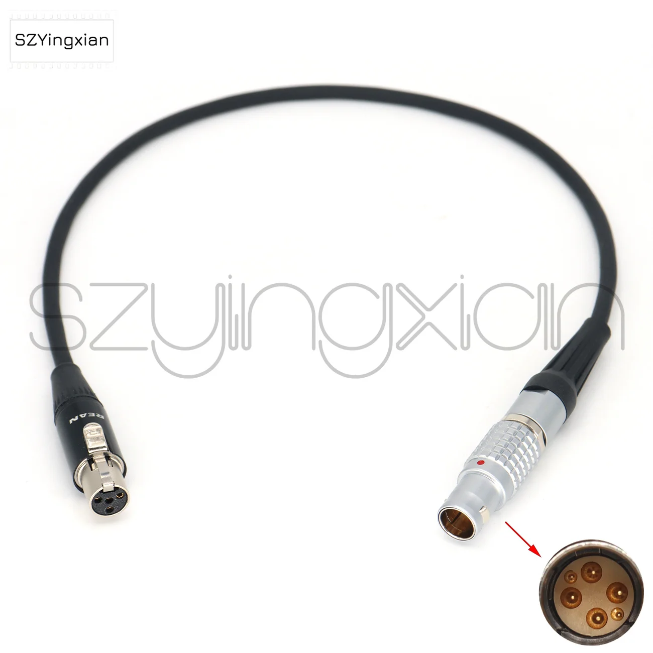 DJI Ronin2 Stabilizer 6pin Output to MINI XLR 4Pin TA4F For TVLOGIC 058/056/055 Monitor Power Cable