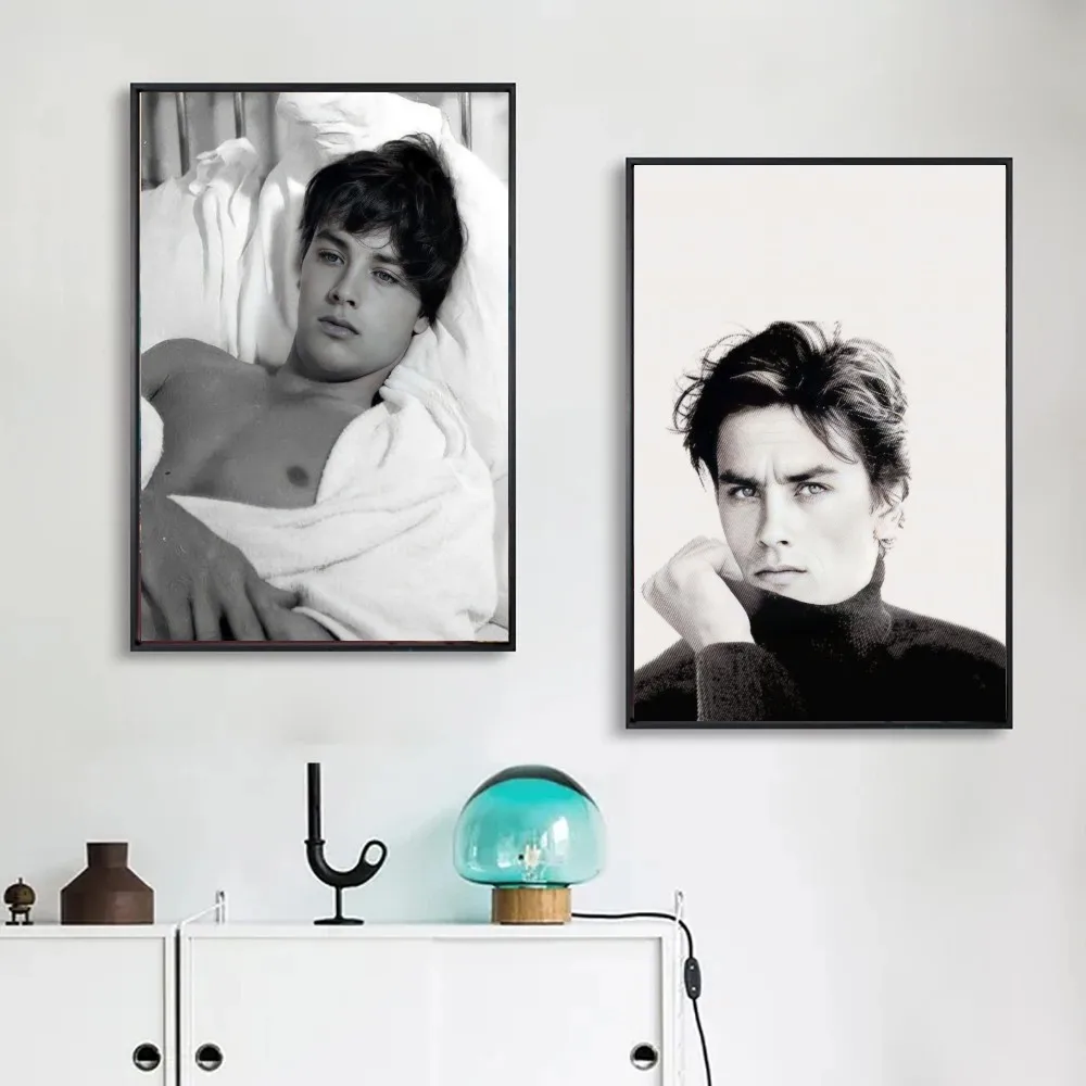 1pc Celebrity Alain Delon Poster Poster Art Print Bar Living Room Furniture Decor