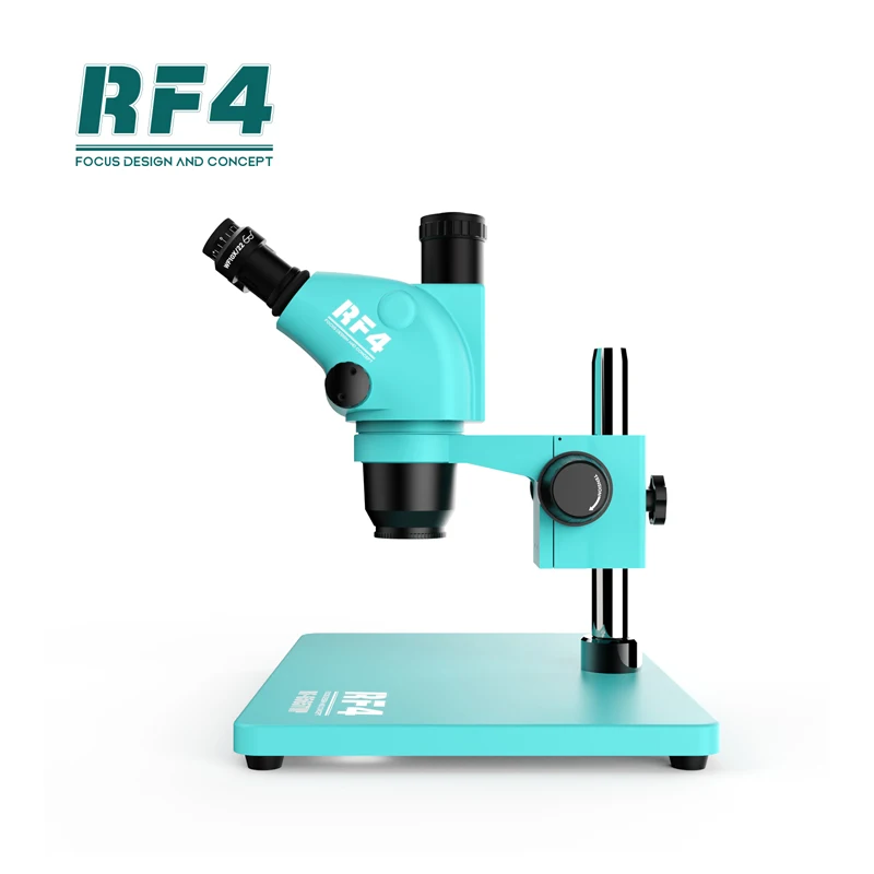 

RF4 RF6565TVP Trinocular Stereo Microscope 6.5-65X Continuous Zoom Magnification for Phone Maintenance PCB SMD Work