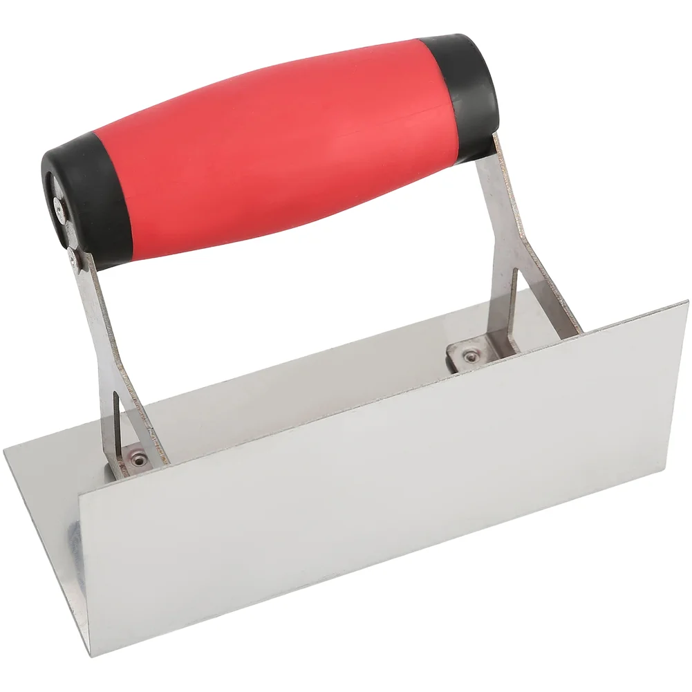 Stainless Steel Trowel Corner Trowel Set Mirror-polished Finish Ergonomic Soft-grip Handle Precise 90-degree Angles