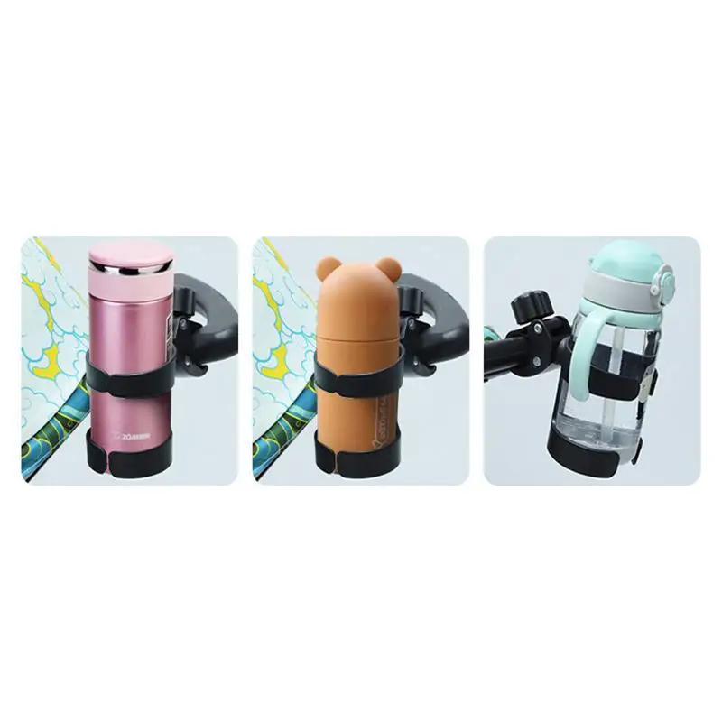 Adaptable Universal Stroller Cup Holder for Baby Stroller Bike with Secure Water Bottle Compartment