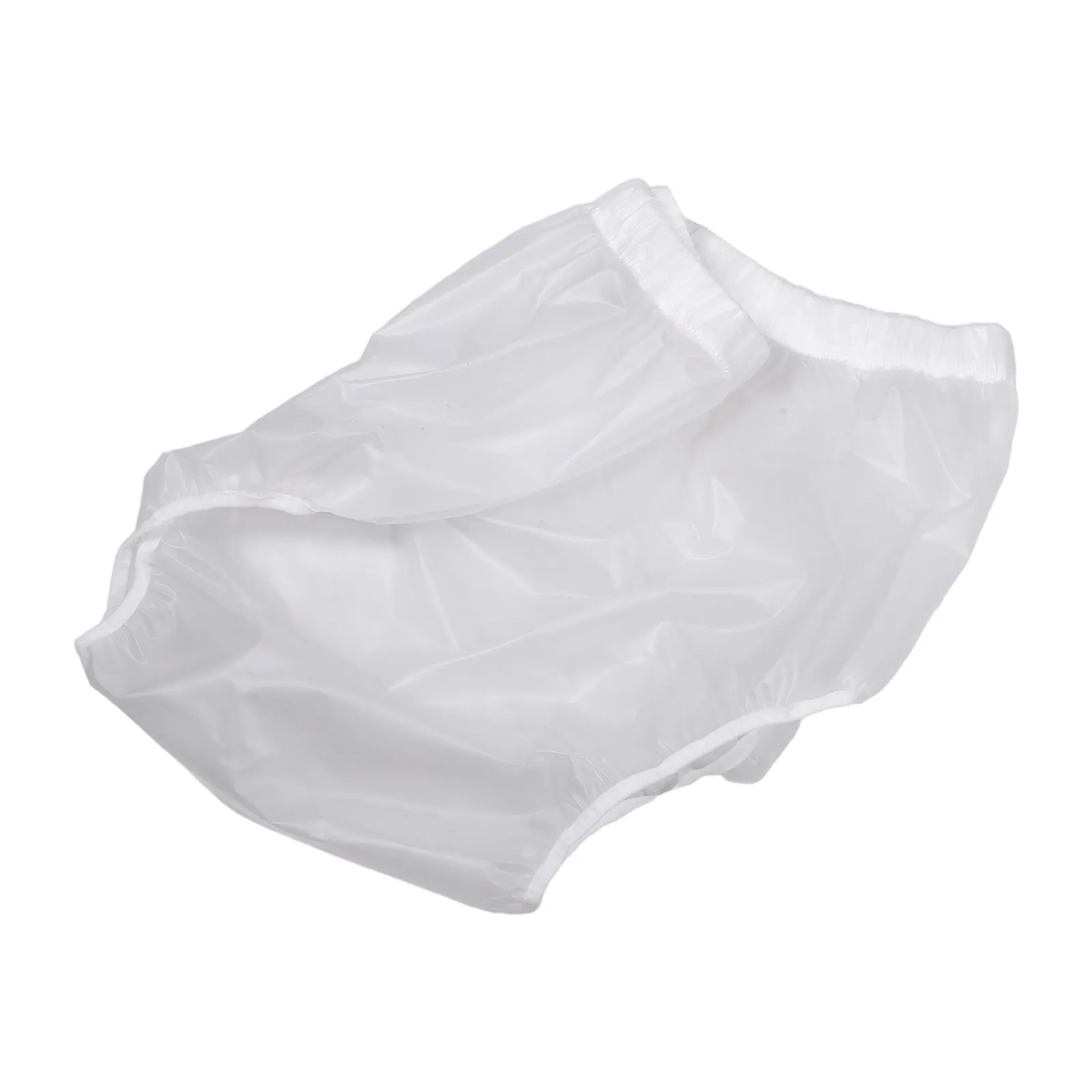 Adult Waterproof Diaper Cover Pants White Xl Leakproof Elderly Diaper Covers for Home Travel Protection Adult Nappy Cover
