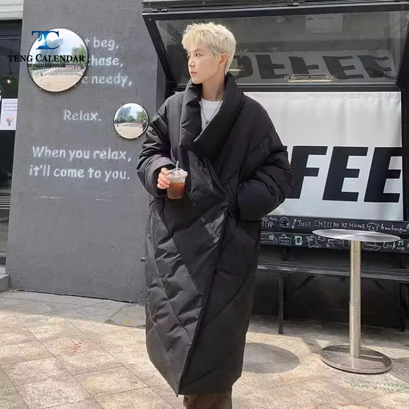 

Fashionable Plus Size Loose Down Cotton Jacket, Mid To Long Design with A Knee High Feel, Men's and Women's Winter New Styles