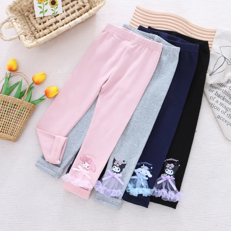 Sanurgente Cinnamoroll-Pantalon anti-moustique pour enfants, Mymelody Kuromi, FJCotton, Spring At, viser pour enfants, Automne, Fille, Garçon