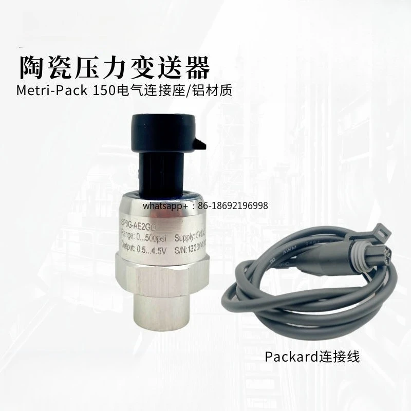 Measurement and Control Air Conditionerrefrigeration Ceramic Pressure Sensor 7/16 Female Threadwith Thimble Transmitter0.5~ 4.5V