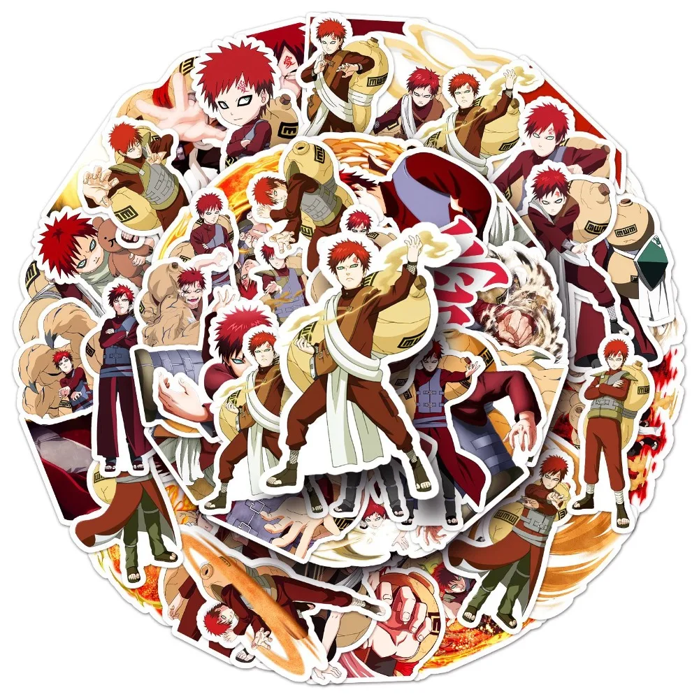 50 Stück Anime Naruto Gaara Graffiti Aufkleber Koffer Briefpapier Laptop Computer Gitarre Handy DIY Dekorieren Aufkleber