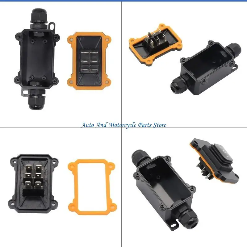 

P9FD Автомобиль Лодка Автоматический кулисный переключатель 12 В 16 А Сильноточный PG9 Водонепроницаемый переключатель типа