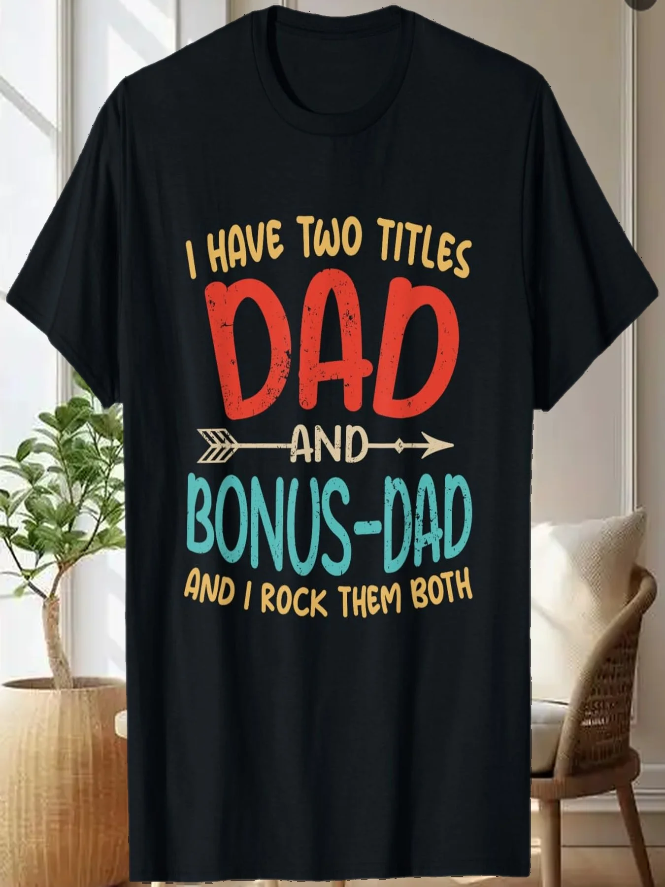 

Футболка «I Have Two Titles Dad And Bonus» «Dad And I Rock Them Both»