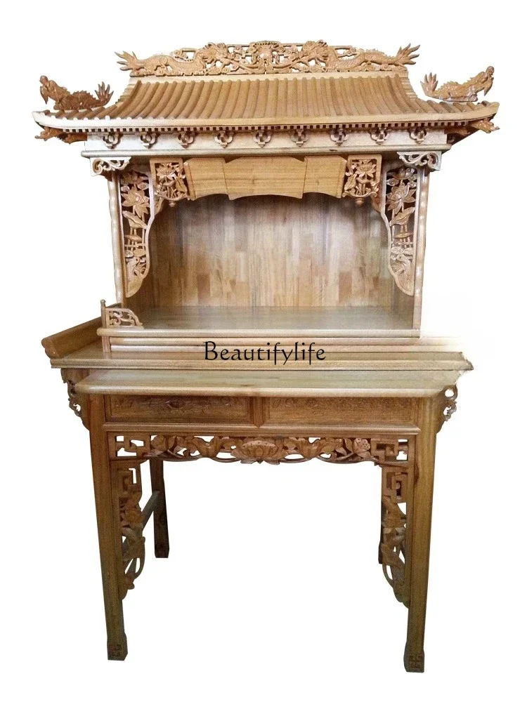

ls 18Desktop Buddhist shrine with Ming-style table shrine, household
