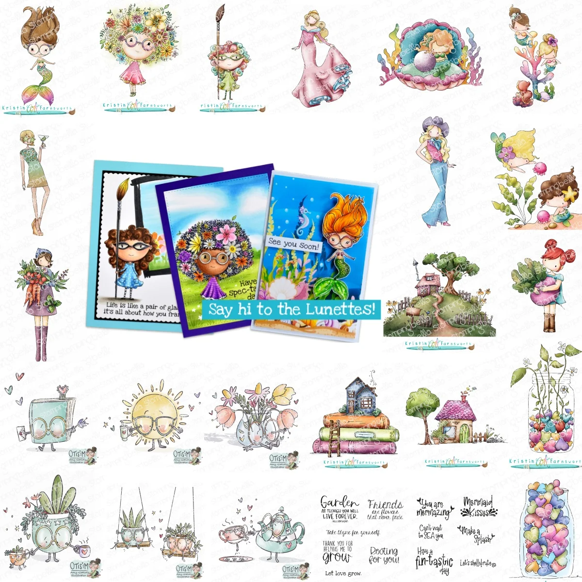 Summer Marine Organism Potted Fashion Girl Clear Stamps DIY Greeting Card Making Scrapbook Craft Paper Decoration New 2024