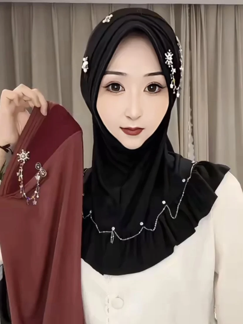 

Новая мусульманская молитвенная шапочка-хиджаб из Малайзии, готовая к использованию, из губчатой ткани