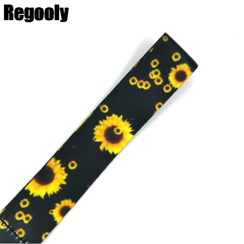 Sunflowers flowers Wristlet hand Lanyard for Keys Phone Cool Neck Strap Lanyard for Camera Whistle ID Badge Cute couple Gifts