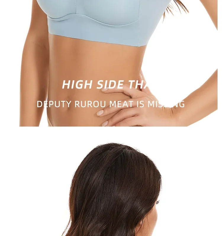 Damen Spitzen-Sport-BHs Übergröße Nahtloser BH Bralette Rückenfreier Damen-BH Weste Stoßfester Drahtloser Top-BH L-3XL – Detail 12