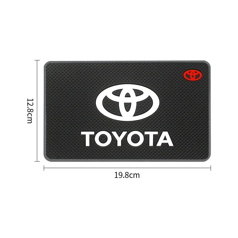 PVC Car Anti Slip Mat Phone Holder Auto Interior Dashboard Non-Slip Mat Pads For Toyota Corolla Camry C-hr Yaris Rav4 86 Avensis