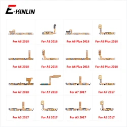 Botón de encendido y apagado, Control de volumen, cinta de Cable flexible para Samsung Galaxy A8, A6, A7, A5, A3, 2018, 2017, pieza de reparación