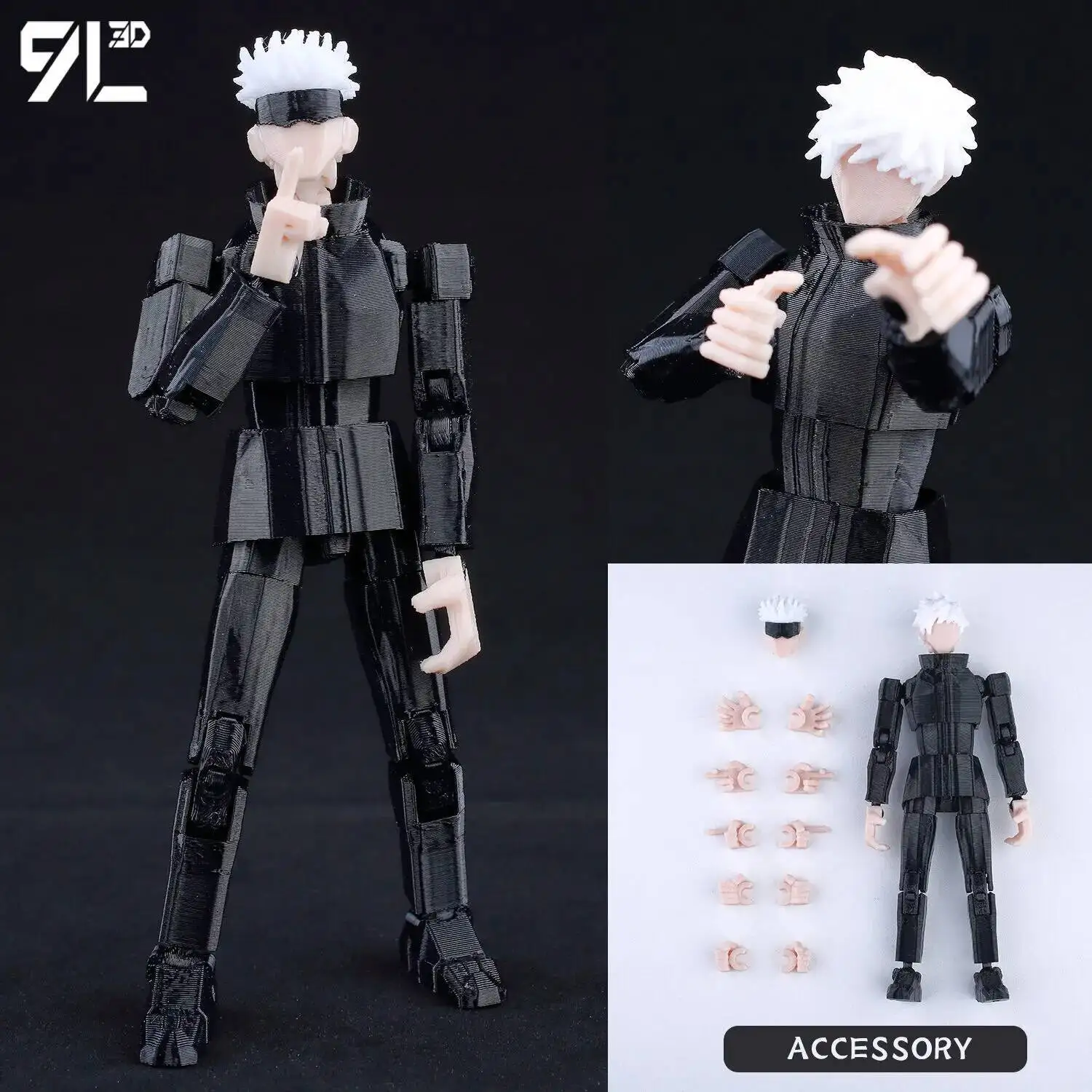 ​ 9L3D Lucky13 Wederzijdse Hulp Jujutsu Fushiguro Toji Wederzijdse Hulp Satoru Acchion Figuur Dummy13 T13 Multi-Gemeenschappelijke Hulpels en ys Titan13