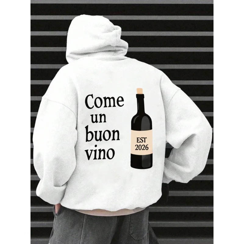 Men's Hoodie White …