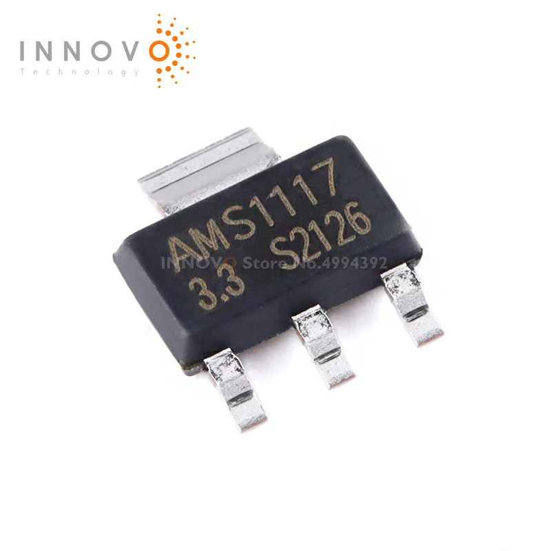 10pcs/lot AMS1117-3.3V AMS1117-3.3 AMS1117 SOT-223 LINEAR VOLTAGE REGULAT IC CHIP New original