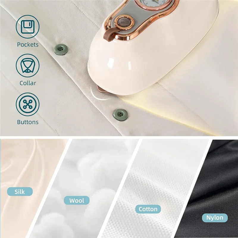 Ferro a vapor de viagem BAAO, vaporizador portátil para roupas, mini portátil, 180 °   Vaporizador de viagem giratório