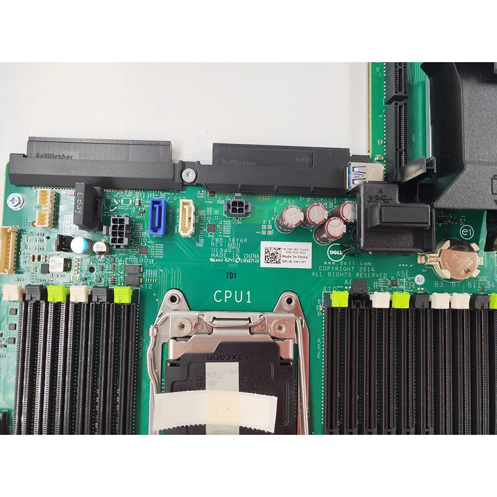 Para dell cncjw 599v5 72t6d h21j3 4n3df alta qualidade servidor placa-mãe r630 r730 r730xd pré-embarque teste