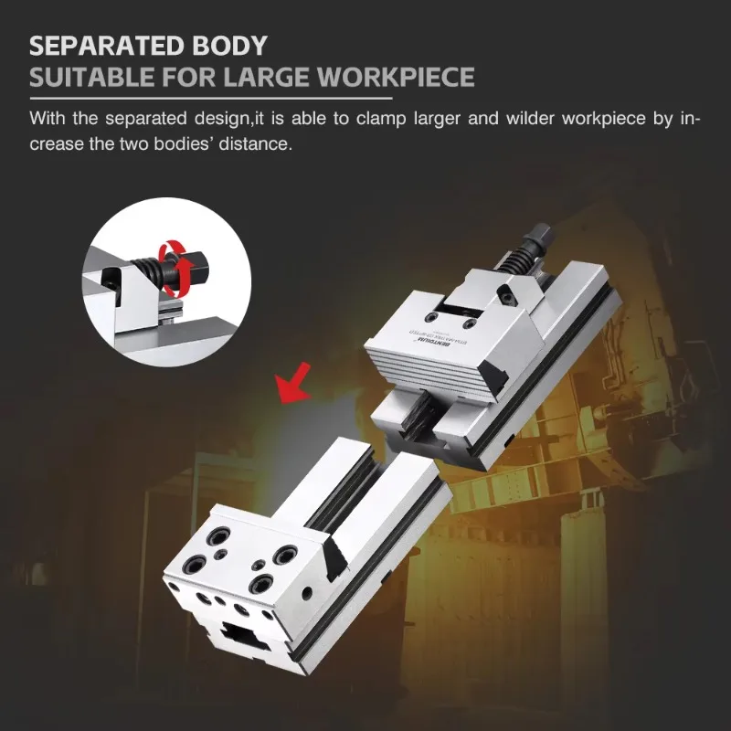 Precision Separate Type Modular Machine Vise with Wide Clamping Range MATRIX GT SPTE 150-123
