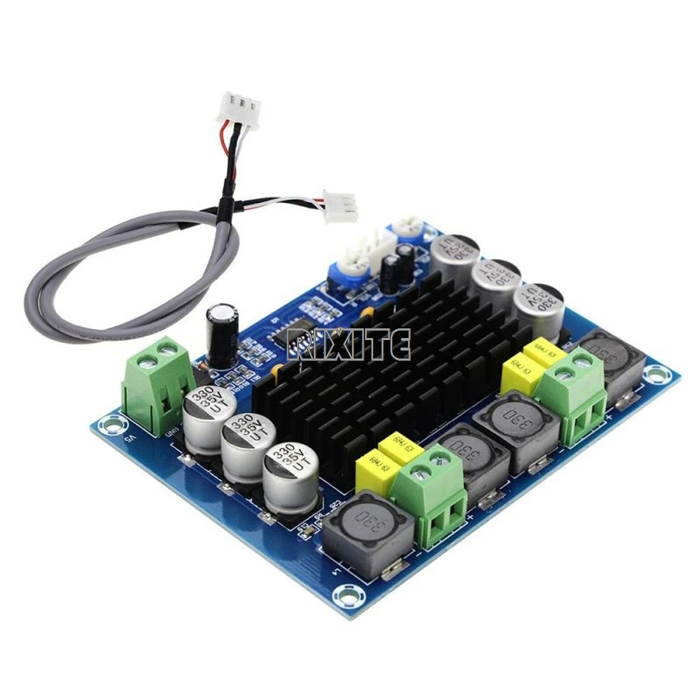 RIXITE DC 12V 24V 120W*2 TPA3116 D2 Dual Channel Digital Power Audio Amplifier Board Good