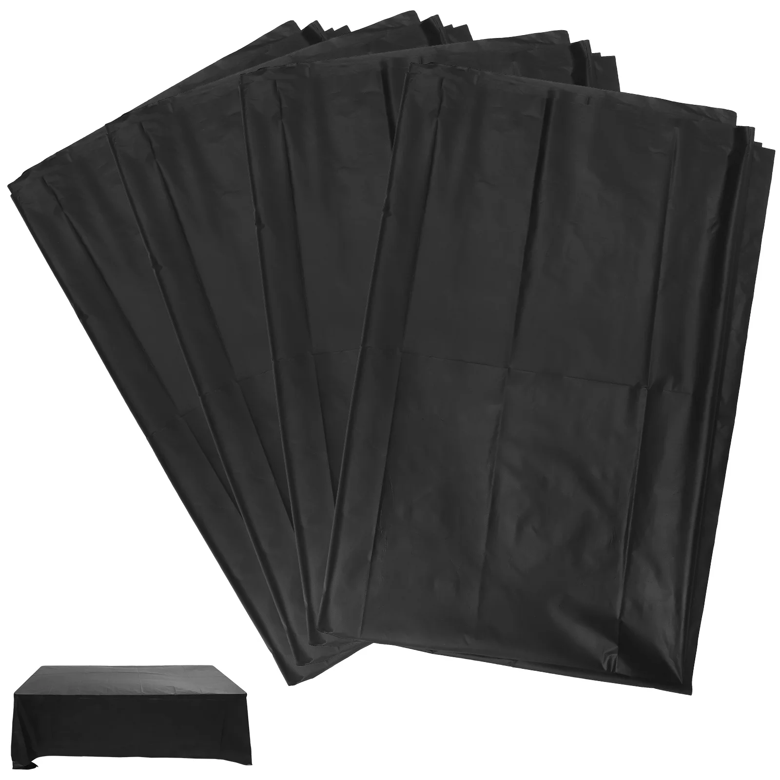 

5Pcs Rectangle Oilproof Tablecloth Disposable Table Cover Simple Color Party Tablecloths Home Decoration