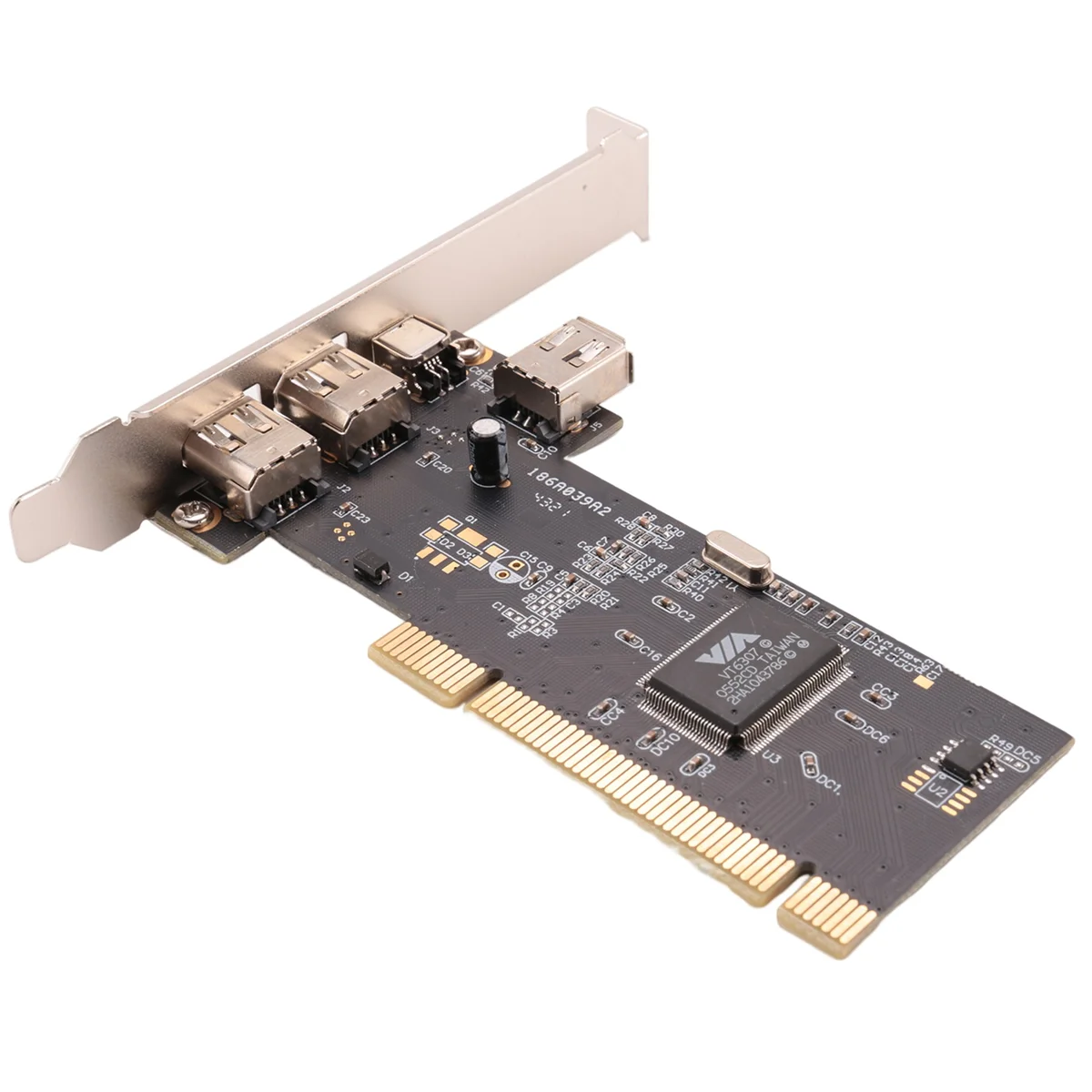 3 Port IEEE 1394 Firewire Card PCI Firewire Adapter IEEE 1394 PCI Controller Card for Desktop PC—AA56