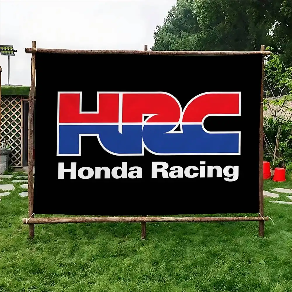 H-HRC H-HONDA Motorcycle Logo Retro Flags Multiple Choice Living Studio Booth Interior Decoration Banner