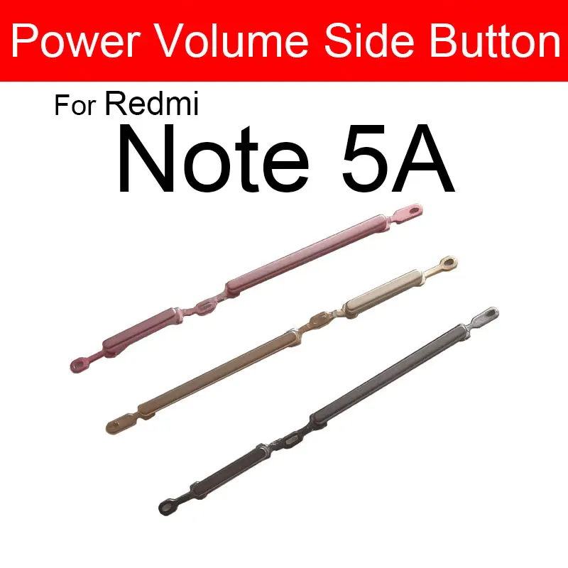 On Off Power Button + Volume Key For Xiaomi Redmi Note 6 Pro Note 5 5A Prime Volume & Power Sidekey Button Replacement Parts