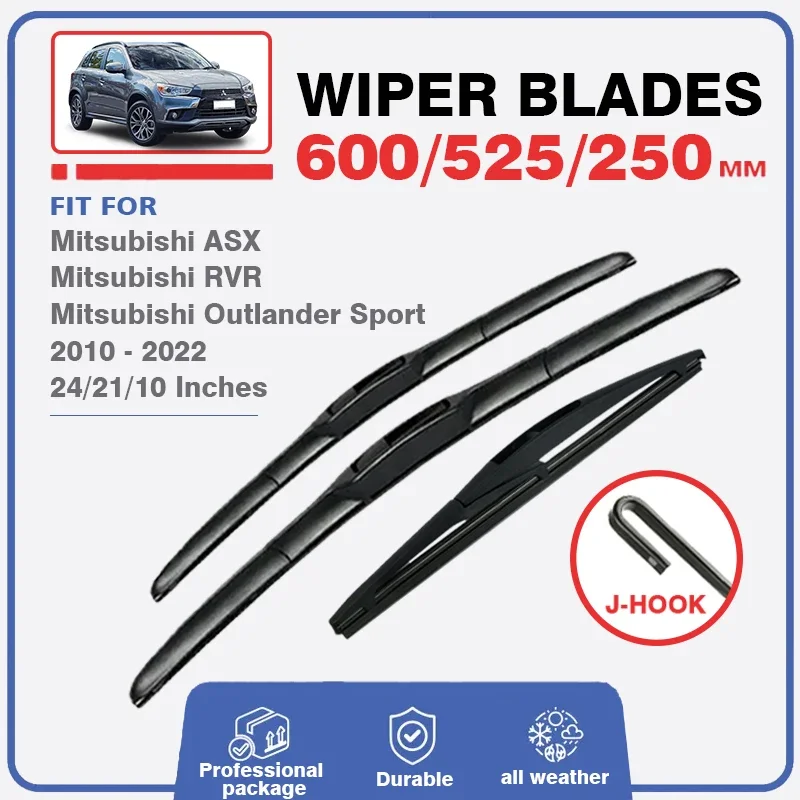 Araba silecek lastikleri Mitsubishi ASX RVR Outlander Sport 2010-2022 ön cam cam pencere yıkama kesici araba aksesuarları