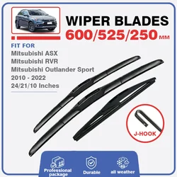 Car Wiper Blades For Mitsubishi ASX RVR Outlander Sport 2010 - 2022 Windscreen Windshield Window Washer Cutter Car Accessories