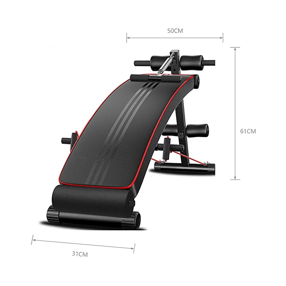 Foldable Adjustable Sit up Bench AB Flat Training Crunch Board Exercise Fitness home Gym Training Muscle