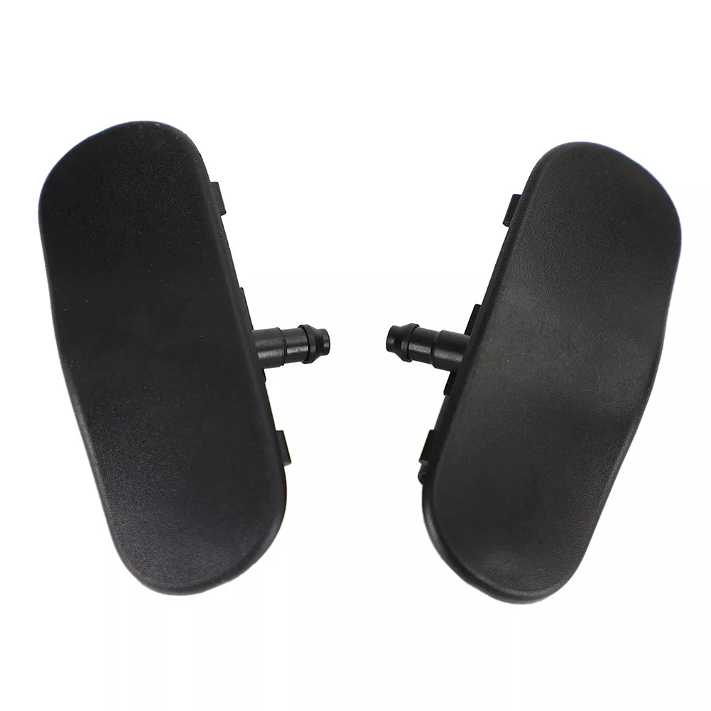 Windshield Nozzle Black Washer Nozzle Robust Design ABS Plastic Construction Prevents Clogging Windshield Cleaning