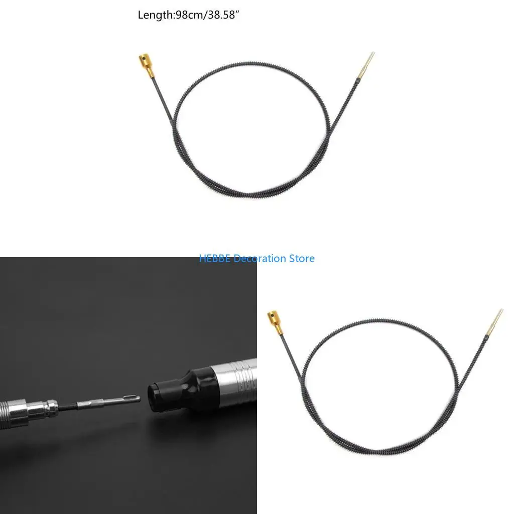 B0KC Metal Flexible Inner Shaft Cable Shaft Adapter Electric Grinder Drill Press