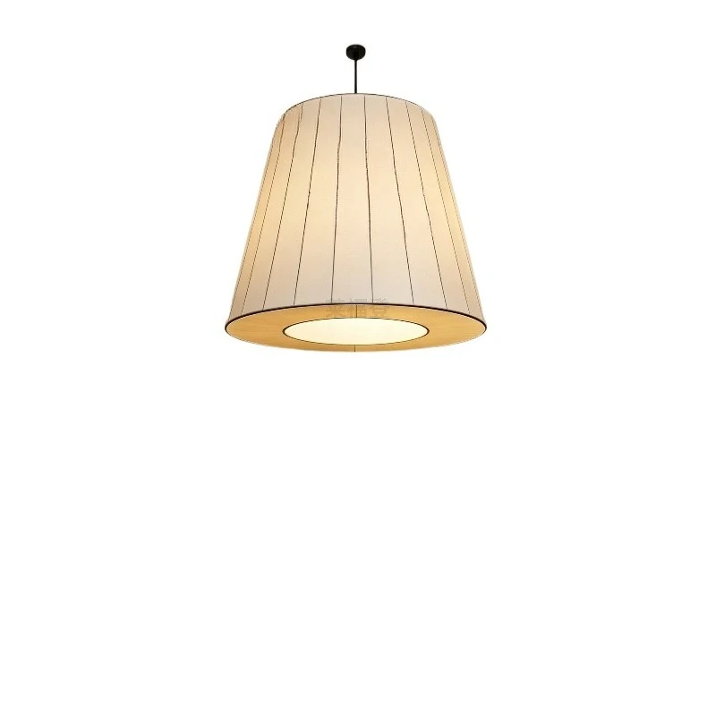 Chinese restaurant chandelier, fabric Japanese retro lamps