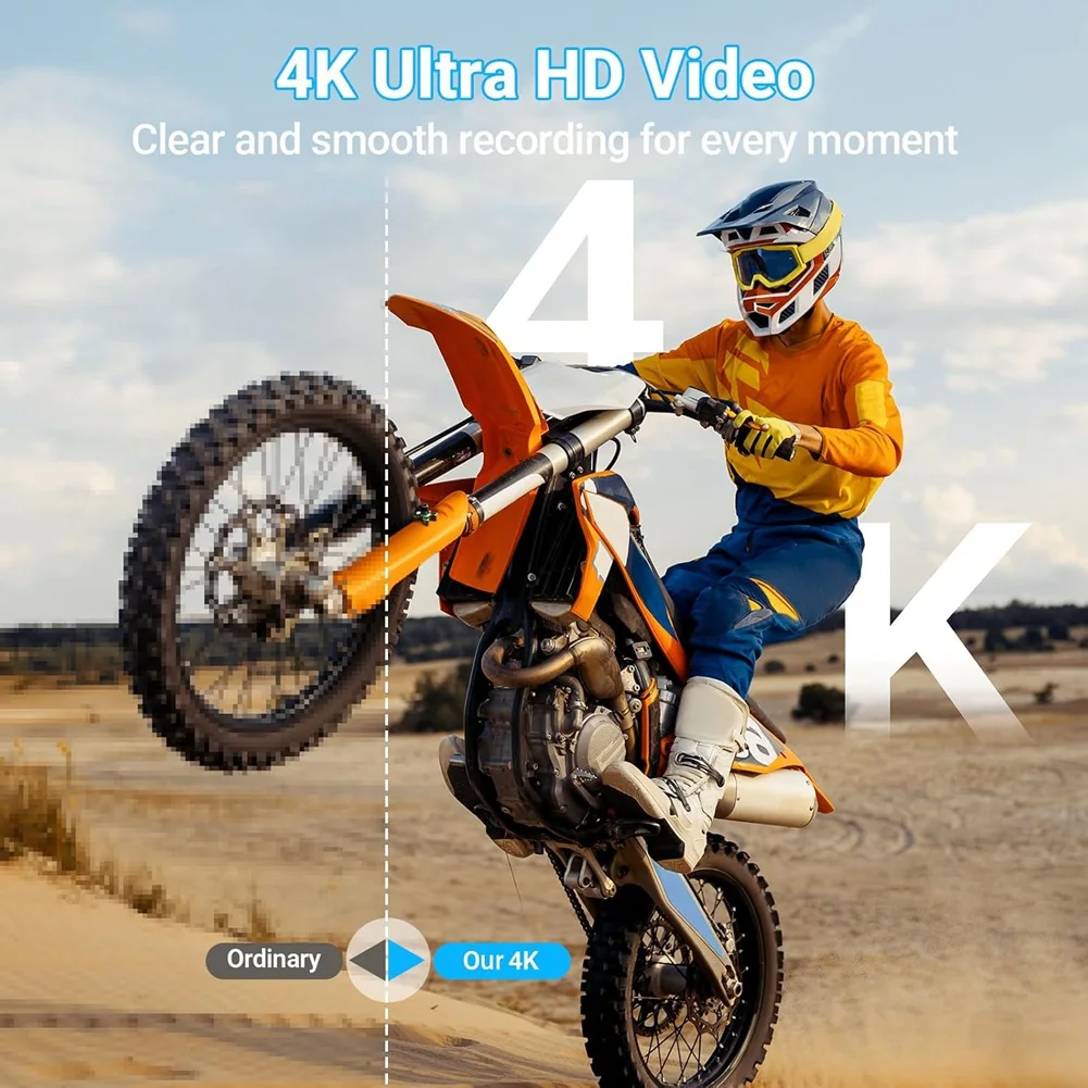 

【SURPISE】Dual Lens 4K 64MP Digital Camera For Photography And Vlog Autofocus Video Recording 3" IPS Screen Selfie Anti-Shake, 16