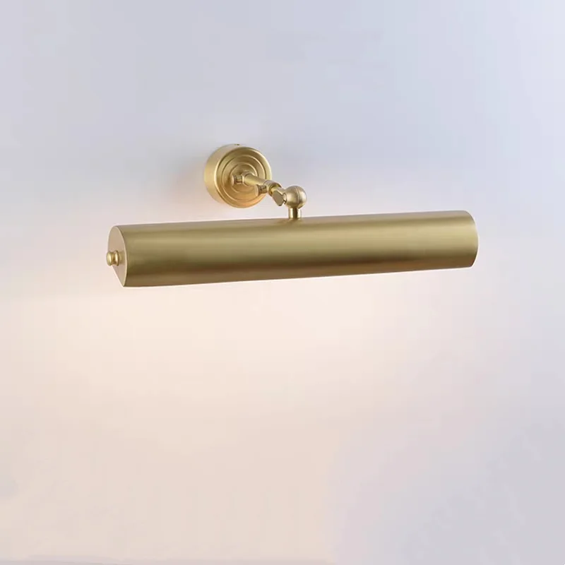 Nordic interior wall lamp full copper vanity bathroom picture art wall lamp painting home