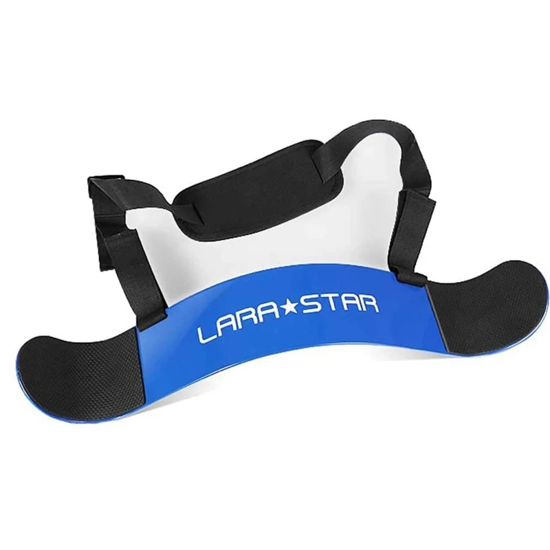 LARA STAR Weightlifting Arm Blaster Adjustable Bodybuilding Straps Curl Triceps Muscle Training Fitness Gym Equipment Blue