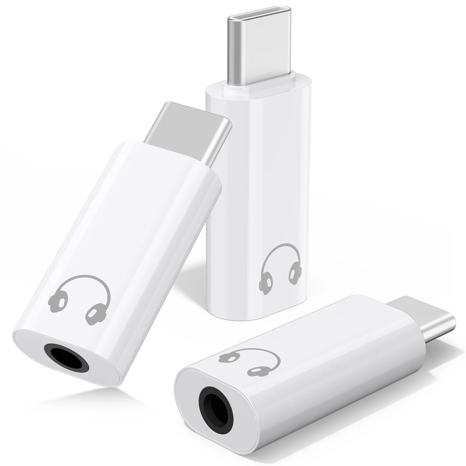 USB C To 3.5mm Earphone Adapter 3.5 Jack USB C Audio Converter for iPhone 15 Samsung Google Type-C To 3.5mm Headphone Connector