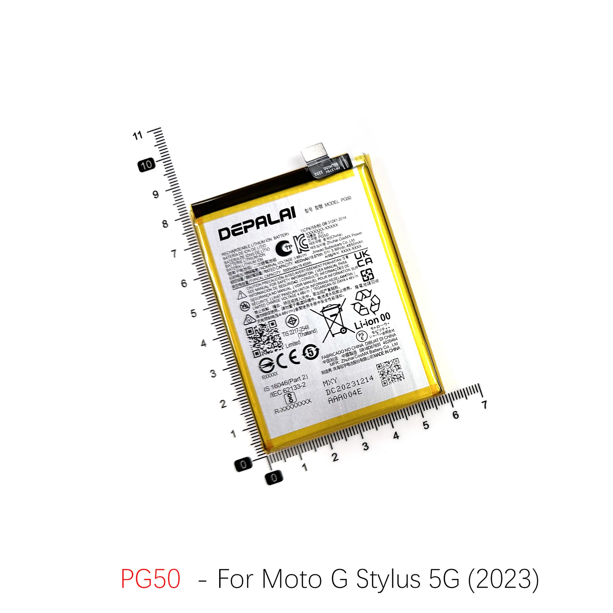 KX50 MD50 PG50 Battery For Motorola G Stylus 2021 XT2043 XT2131 Batteries Rechargeable Battery