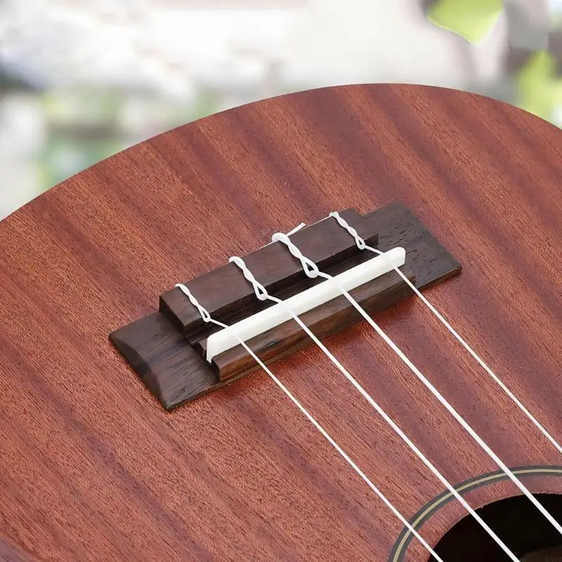 Quality Ukulele Sound Bridge Replacement Set Offering Rosewood Construction Instrument for Better Vibration Transfer 