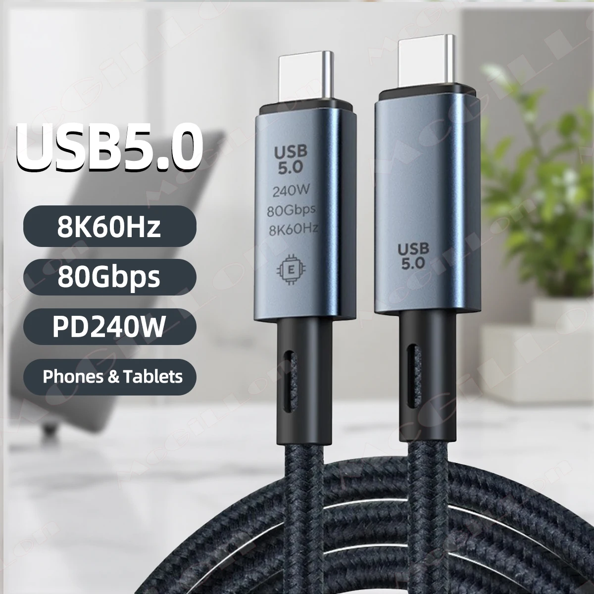 Cable USB C de 80Gbps Cable