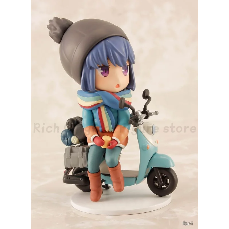 원래 재고 미니 피규어 Yurucamp 시즌 2 린 시마 모델 장난감 그림 수집 애니메이션 인형 장식품