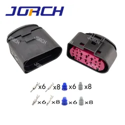 14 pin male female Waterproof Auto Connector Wiring harness V-W electrical connectors 1J0973737 1J0973837